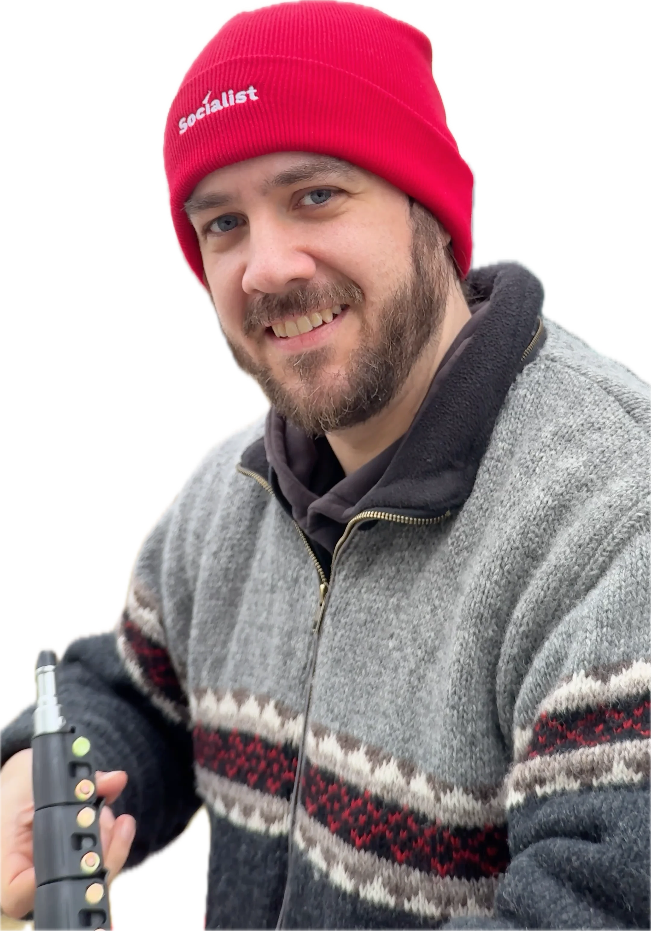Alexander Kieslich mit roter Mütze